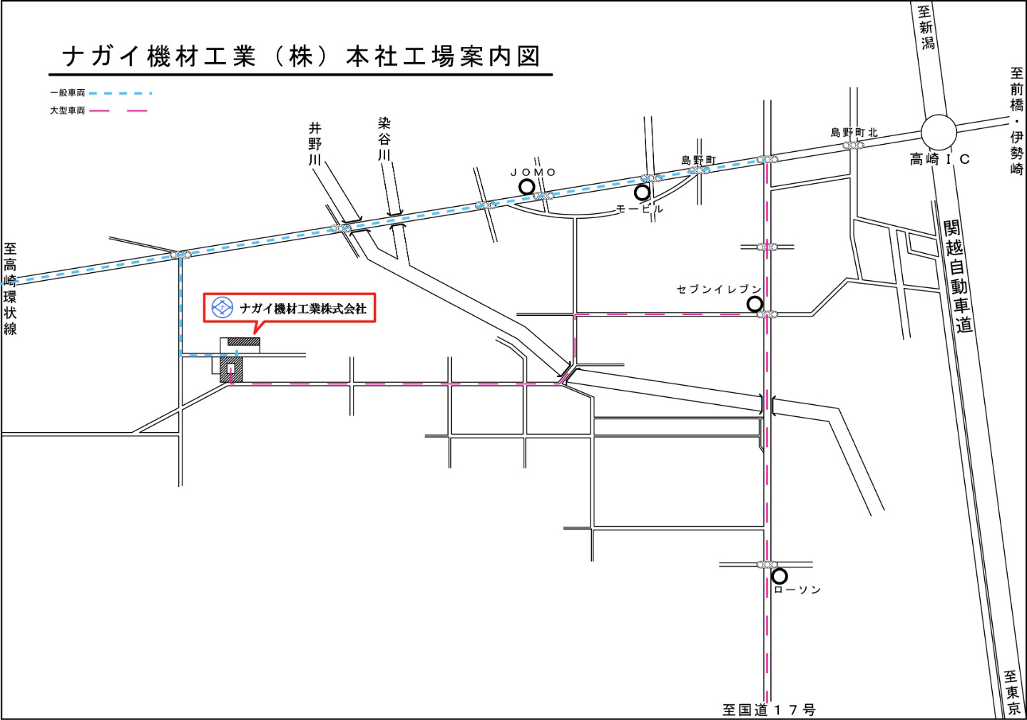 ナガイ機材工業アクセス案内